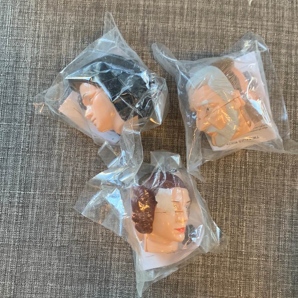 Star Wars twisting puzzle heads - From Kelloggs 2002